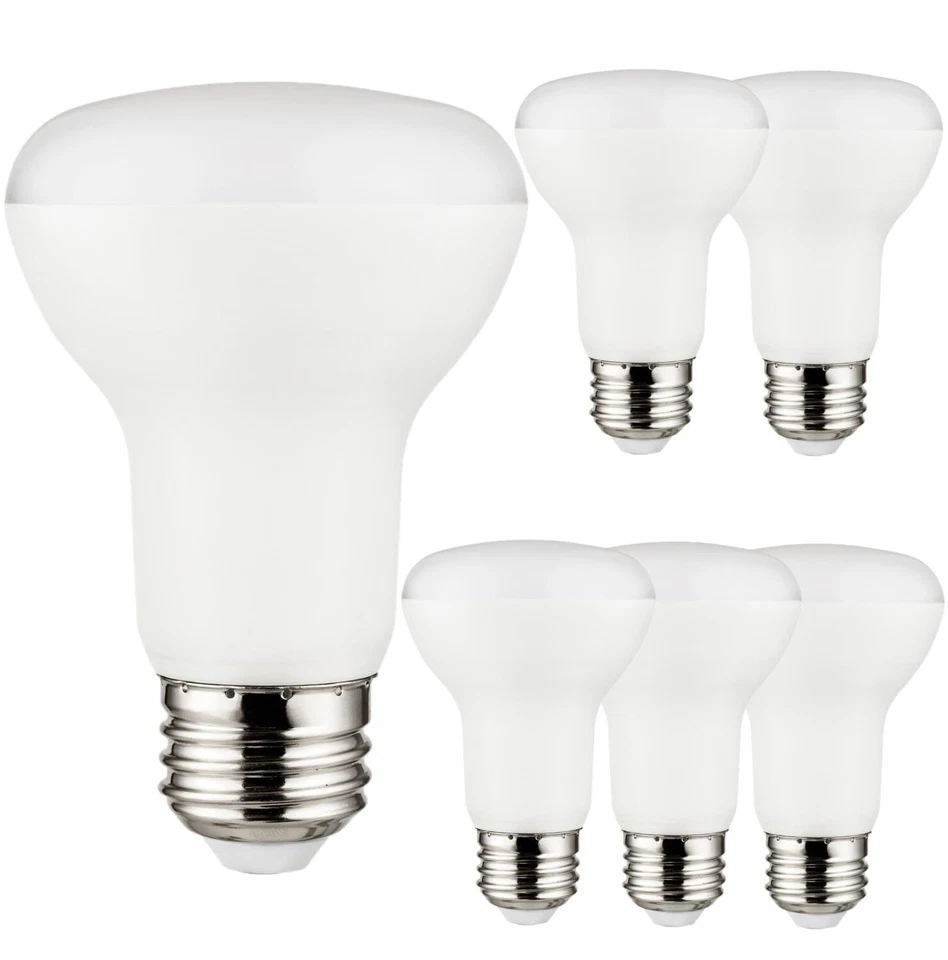 6Pack LED R20 Reflector Light Bulb, 8 Watts (50W), Dimmable, 5000K, E26, 525LM - Image 1 of 1