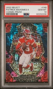 2022 Auswählen Patrick Mahomes Cosmic Prizm Premier Level PSA 10, NIEDRIGE POPANZAHL! - Bild 1 von 3