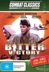 DVD NEW: Bitter Victory - 1957 French War Film, 30 Men 100 MLS Behind Enemy Line - Picture 1 of 3