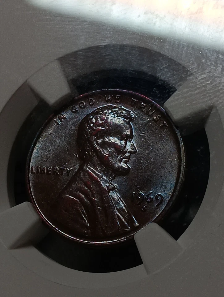 👉1969-S Stunning Toning With Eye Appeal  Ngc Graded  - Image 1 of 4
