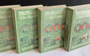 Set 4 Rover Boys Green hardcover books Arthur Winfield - Picture 1 of 11