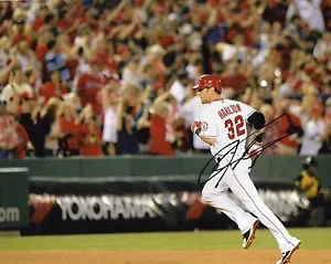 JOSH HAMILTON SIGNED 8X10 BASEBALL PHOTO LOS ANGELES ANGELS MVP RANGERS PROOF - Picture 1 of 2