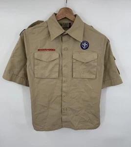 Boy Scouts of America Cub Scout Uniform Youth Shirt Cotton Blend Size Medium - Picture 1 of 7