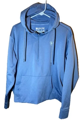 Sudadera con capucha Ariat TEK ColdSeries para mujer 2XL - sudadera con capucha forrada de vellón verde azulado Foto 1 de 4