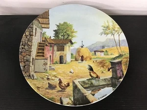 Placa de exhibición Paladini vintage Le Quattro Stagioni escena de granja  - Imagen 1 de 5