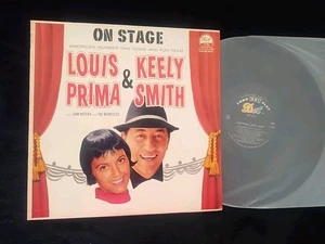 LOUIS PRIMA & KEELY SMITH ON STAGE DLP-25266 LP VINYL RECORD SLEEVE & VINYL=EX - Picture 1 of 22
