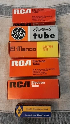 6 x RCA , OVP, Röhre Radioröhre Elektronenröhre electron tube  - Bild 1 von 4