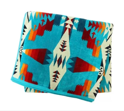 [Nuevo] Toalla Pendleton Jacquard Grande, Turquesa Tucson Nueva J de Japón Nueva Foto 1 de 3
