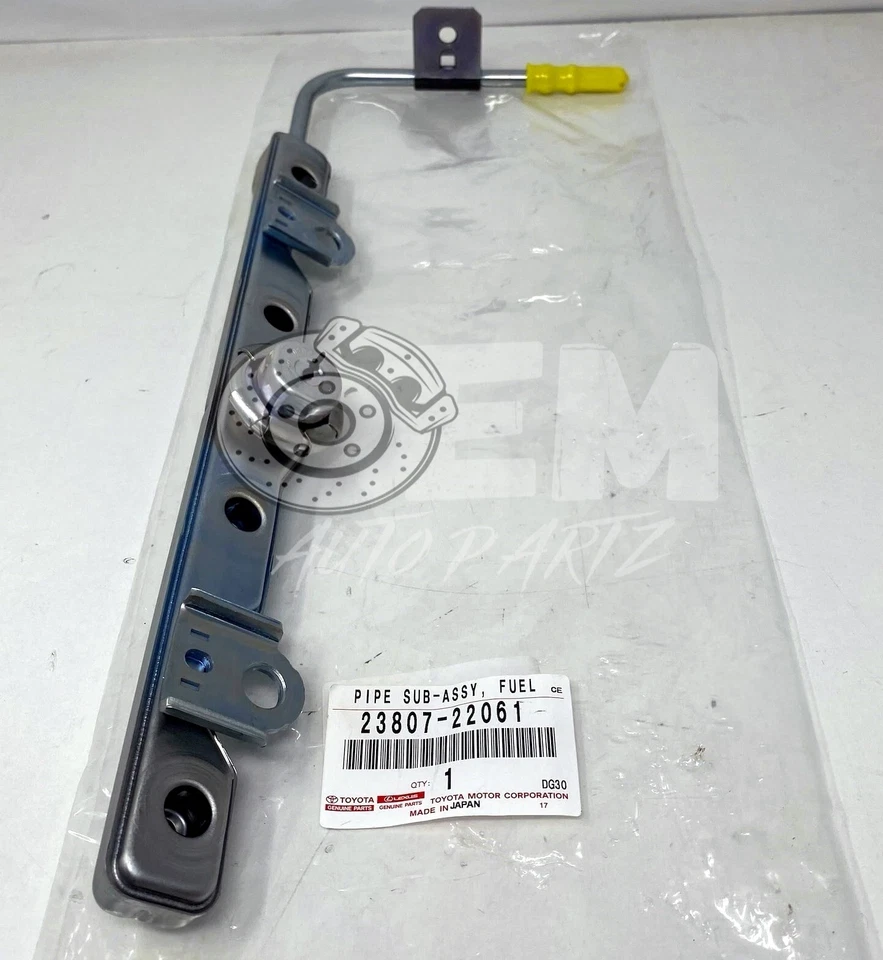 Toyota Fuel Rail 23807-22061 OEM Genuine Corolla Matrix 1ZZFE 1.8L Pipe NEW - Image 1 of 1
