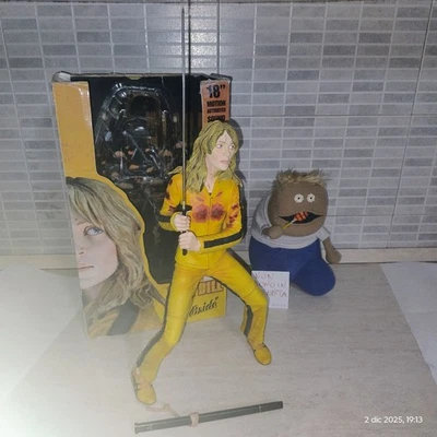 NECA 2004 KILL BILL THE BRIDE 18" 45 CM  ACTION FIGURE MOTION ACTIVATED SOUND - Immagine 1 di 4