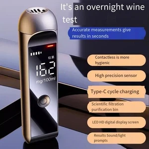 Appareil de test d'alcool compact automatique et rechargeable pour commodité - Photo 1/28