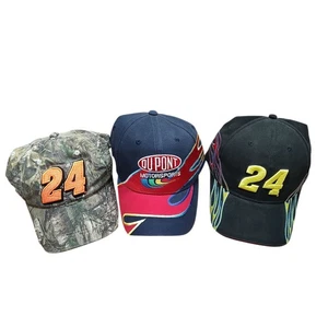 Vintage NASCAR Racing 3 Hut Lot Jeff Gordon Hendrick Camo Realtree Regenbogen Flammen - Bild 1 von 14