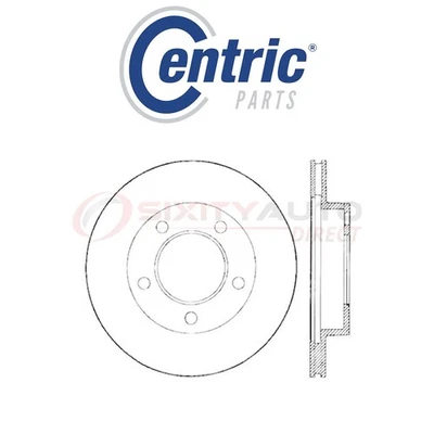 Centric Drilled & Slotted Disc Brake Rotor for 1976-1983 Jeep CJ5 2.5L 3.8L au - Image 1 of 4