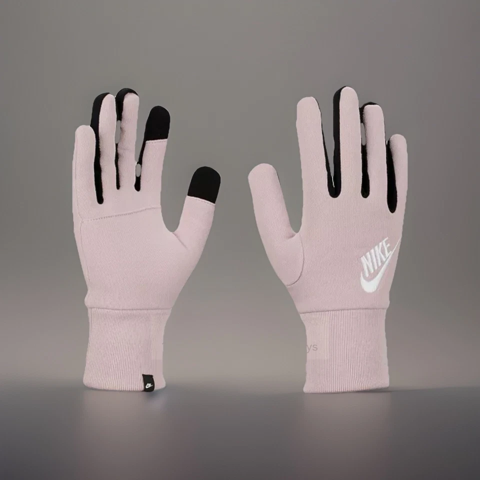 Nike Women's Size Small Club Fleece Gloves. Latinum Violet/Black/White. New.
