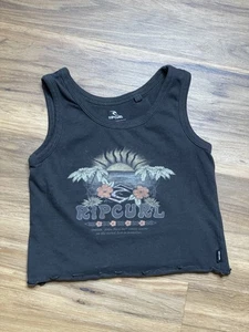 Kids Girls Rip Curl Scalloped Hem Beach Themed Tank Top Size 8 XS - Picture 1 of 4