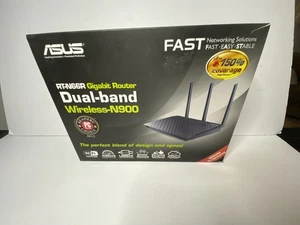 ASUS RT-N66R Wireless-N900 Dual Band Gigabit Wireless Router New - Picture 1 of 2