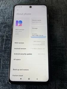 Xiaomi Redmi Note 9 Pro (M2003J6B2G) 128GB (GSM Unlocked) Dual SIM 6 GB RAM - Picture 1 of 6