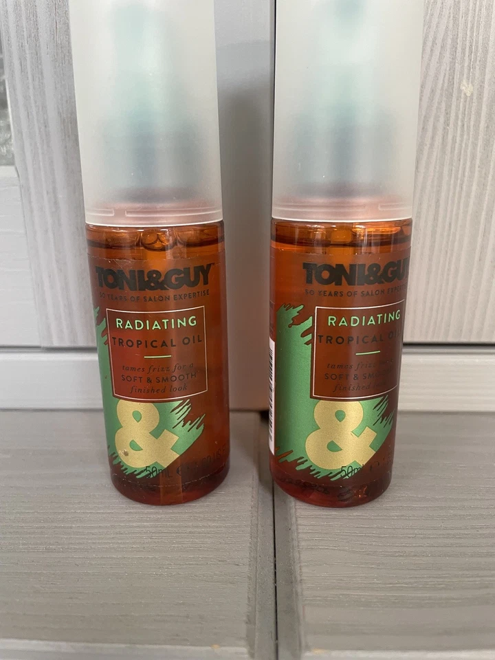 TONI & GUY RADIATING TROPICAL HAIR OIL 2 X 50ML £20.00!!!! - Image 1 of 1