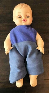Reiter Baby Puppe schläfrig blaue Augen 12 Zoll Vinyl oder Gummi markiert 1-7 Vintage - Bild 1 von 13