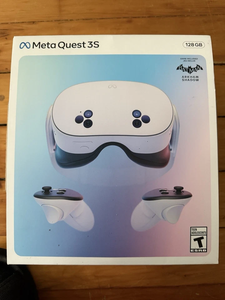 Occulus Meta Quest 3S Virtual Reality Headset with Strap and Controllers 128GB - Image 1 of 4