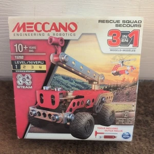 Meccano Rescue Squad No. 15202. NEW Level 1 Beginner, 3-in-1 Build - Picture 1 of 6