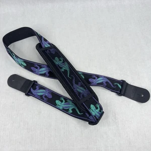 Planet Waves Gecko Lizard Ace Stil Echtleder Enden Gitarrengurt EUC - Bild 1 von 6