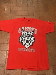 Camiseta Gráfica Vintage Años 90 Universidad de Arizona Wildcats Talla XL Hecha en EE. UU. - Imagen 1 de 7