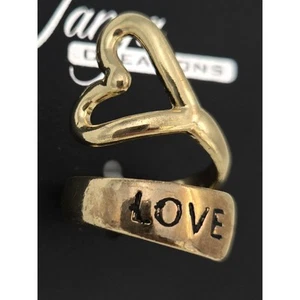 Anillo envolvente de amor y corazón de la colección Tanya en tono dorado - Imagen 1 de 7
