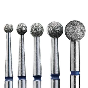 STALEKS PRO Diamond nail drill bit (ball) blue | Set of 1 pcs (FA01B0) - Picture 1 of 6