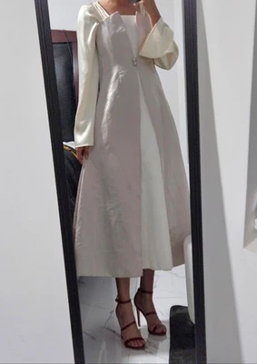 michelangelo grey and white bridal dress - Image 1 of 4