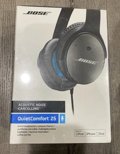 Bose QuietComfort 25 WIRED QC25 Noise Cancelling Headphones for Apple Sealed - Picture 1 of 6