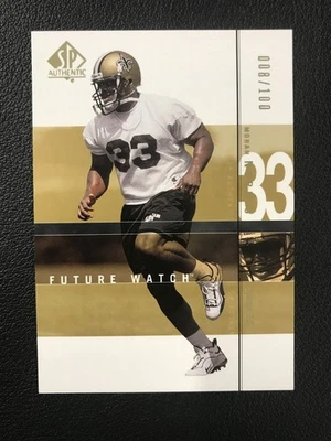 2001 SP Authentic #162 Moran Norris Future Watch Gold /100 New Orleans Saints - Image 1 of 2