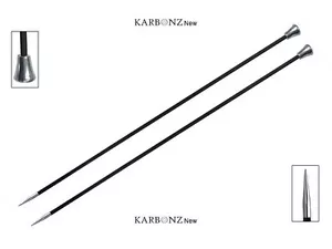 Knitter's Pride ::Karbonz einspitzige Nadeln:: 1,5 US 10 Zoll / 2,50 mm 25 cm - Bild 1 von 1