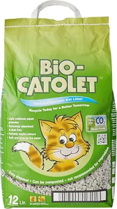 Gránulos de papel reciclado ligero e higiénico arena para gatos 12 litros - Imagen 1 de 12