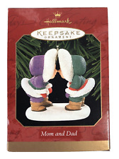 Kissing Eskimos Mom & Dad Hallmark Ornament 1999 Ed Seale New Mint Price Tag