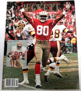 Beckett Football Card Mensile Luglio 1991 Numero #16 Jerry Rice/Jeff George - Foto 1 di 2