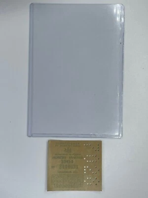 1964 Pennsylvania Inspection Sticker w HOLDER Pa VTG UNISSUED Passenger Car - Image 1 of 3