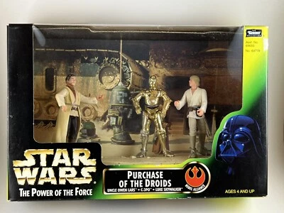 HASBRO STAR WARS PODER DE LA FUERZA 2 COMPRA DE LOS DROIDES ESCENA DE CINE PAQUETE DE 3 Foto 1 de 4