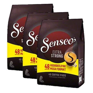 Extra Strong Dark Roast Coffee Pods 3 Packs 144 Count Intense Dark Flavor Crema - Picture 1 of 5