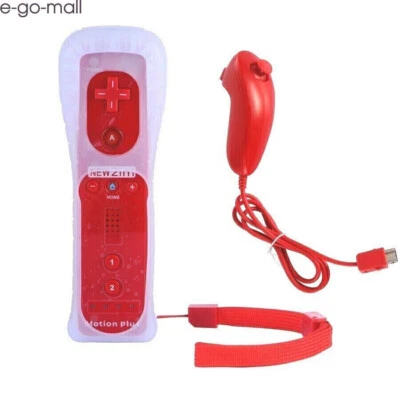 2 in 1 Built-in Motion Plus Wii Remote Nunchuck Controller for Wii Wii U Console - Image 1 of 4