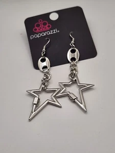 Paparazzi Iconic Impressions Ohrringe - Silber - Bild 1 von 1