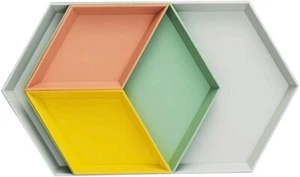 Trinket Dish, Unbreakable Geometric Vanity Tray, Jewelry Tray, Food serving tray - Picture 1 of 7