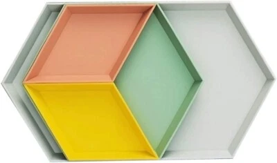 Trinket Dish, Unbreakable Geometric Vanity Tray, Jewelry Tray, Food serving tray - Image 1 of 4