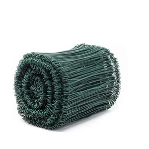 Ösenbindedraht kunststoffummantelt  grün - 1,0/1,4 x 240 mm Bunde von 1000 Stück - Bild 1 von 1