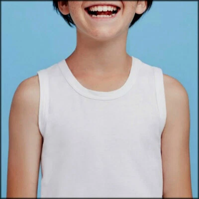 3 Ellepi Wide Strap Children's Tank Tops In Warm Winter Cotton Art AI8222 - Image 1 of 2