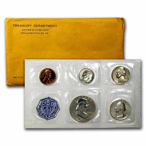 1957 U.S. Proof Set (Sealed Mint Envelope) - SKU#28074 Cover