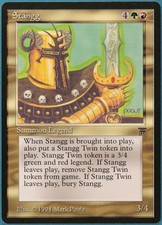 Stangg Legends NM Red Green Rare MAGIC THE GATHERING CARD (ID# 220107) ABUGames