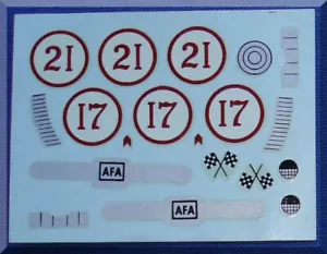 AC GILBERT AUTO RAMA SLOT CAR RACING H2O WATER SLIDE DECAL FULL SHEET PA-16C425 - Picture 1 of 2