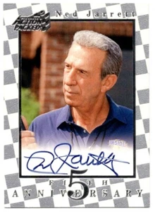 Tarjeta de quinto aniversario Ned Jarrett 1997 llena de acción firmada automática #FA4 Nascar Salón de la Corte - Imagen 1 de 3