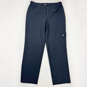 Weekends by Chico's Cargo Pants Size 1 Short US 8 Black Lightweight Stretch - Picture 1 of 16